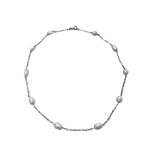 Conjunto de Pérolas em Prata 925