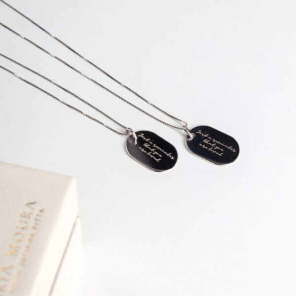 Plaquinha Oval personalizada (o par) - Image 2