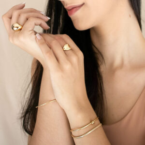 Anel Ema - ouro 18k
