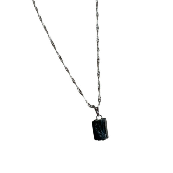 Colar turmalina negra - lisa - Image 2