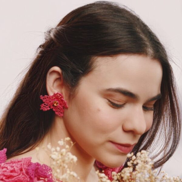 Brinco Papoula Rosa - Image 2