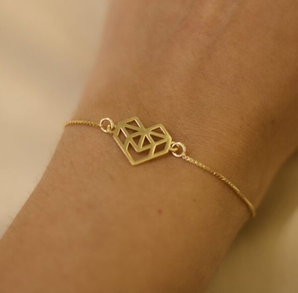 Pulseira Coração - Ouro amarelo - Image 2