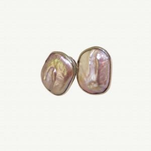 Brinco Pérola Barroca Rosa