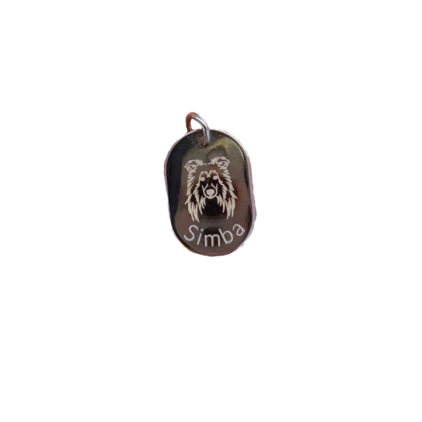 Plaquinha Oval personalizada - unidade - Image 2