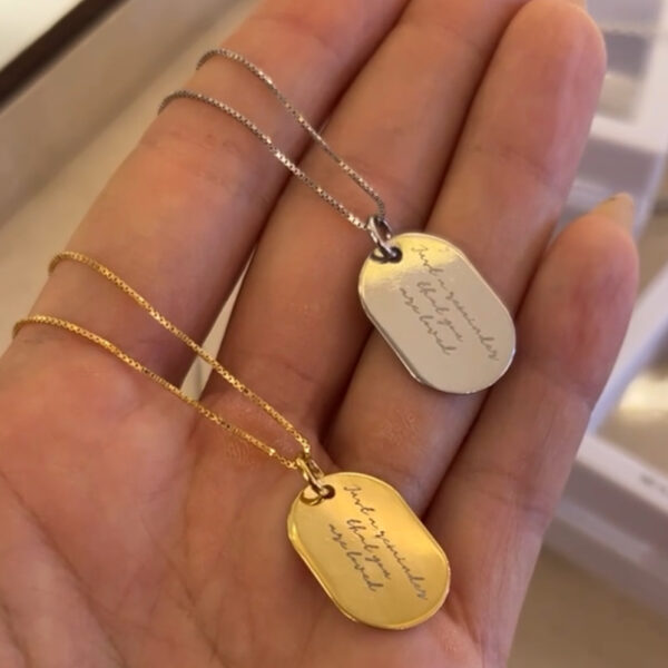Plaquinha Oval personalizada - unidade