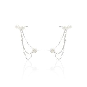 Brinco Earchain de pérolas