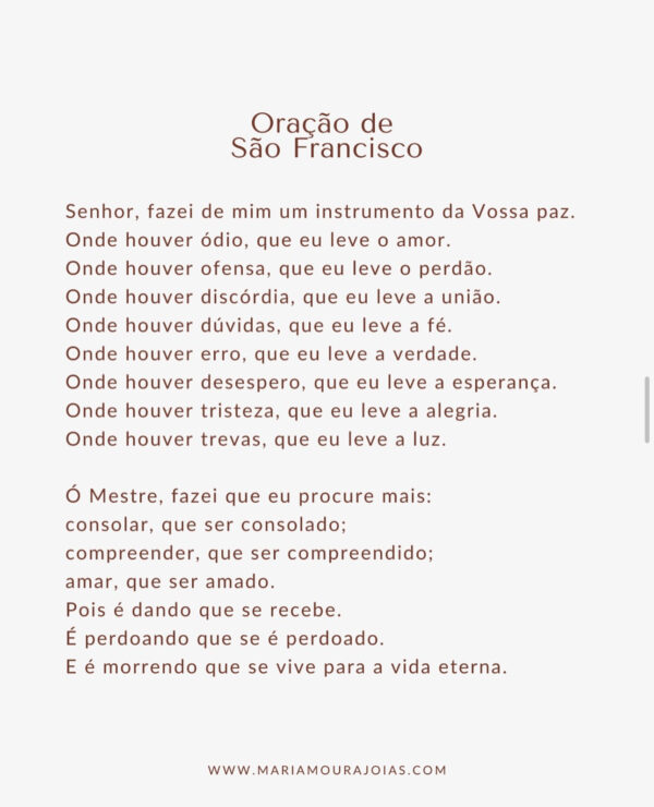 Pingente São Francisco de Assis em Ouro 18k - Image 3