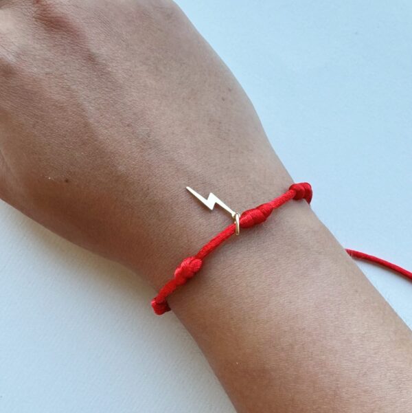 Pulseira de 7 nós com pingente de raio - Image 2