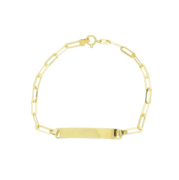 Pulseira infantil corrente cadeado