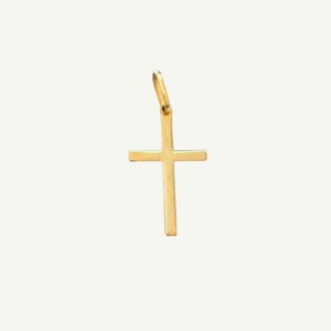 Pingente Cruz Chapa em Ouro 18k