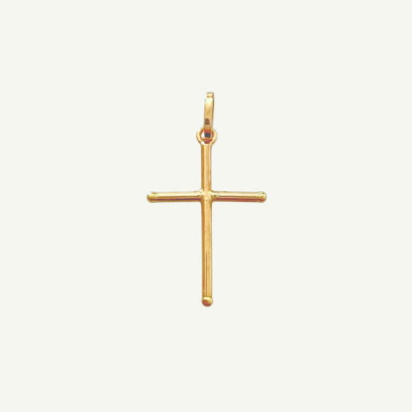 Pingente Cruz Palito Ouro 18k