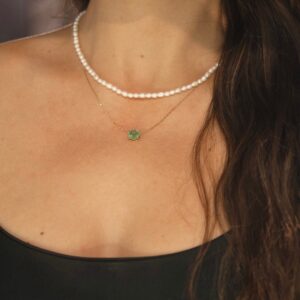 Colar Esmeralda em Ouro 18k