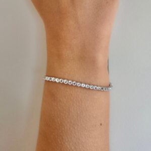 Pulseira Riviera com Safiras 3mm