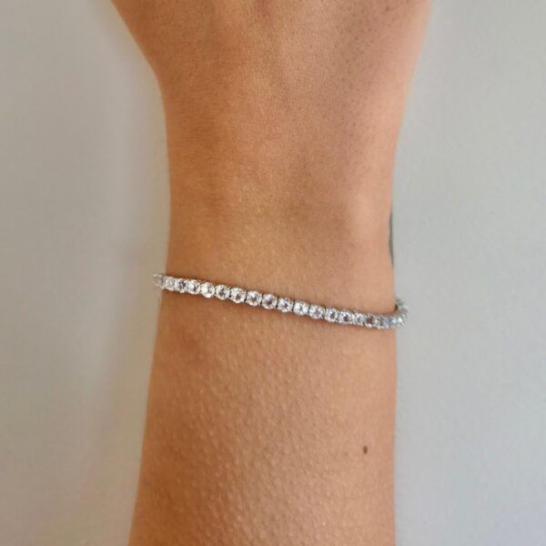 Pulseira Riviera com Safiras 3mm