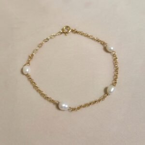 Pulseira de Pérolas em Prata 925