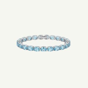 Pulseira Riviera com Pedras Azuis