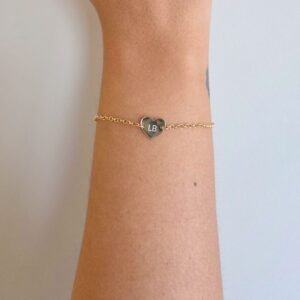 Pulseira Personalizada de Coração