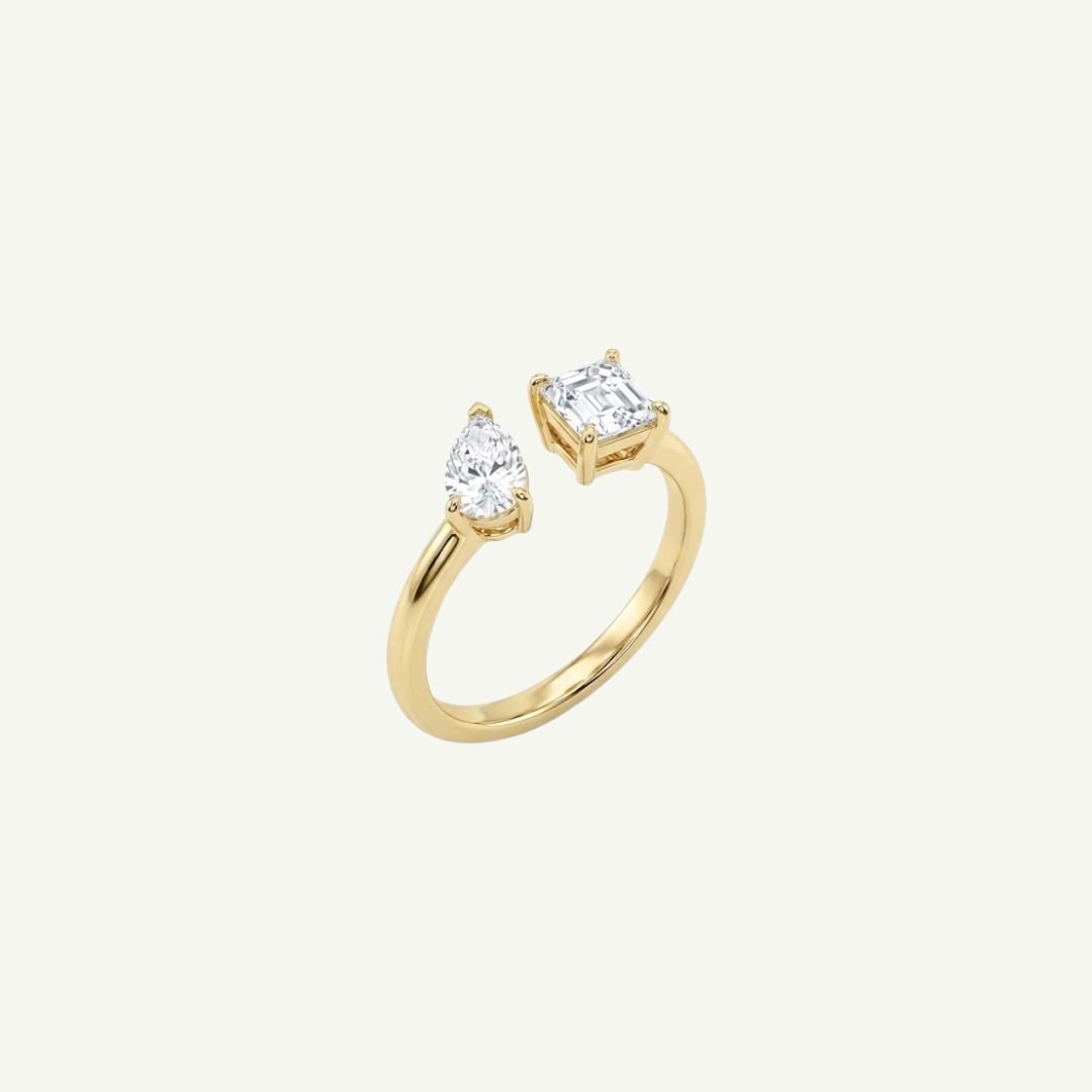 Anel Encontro de Moissanites