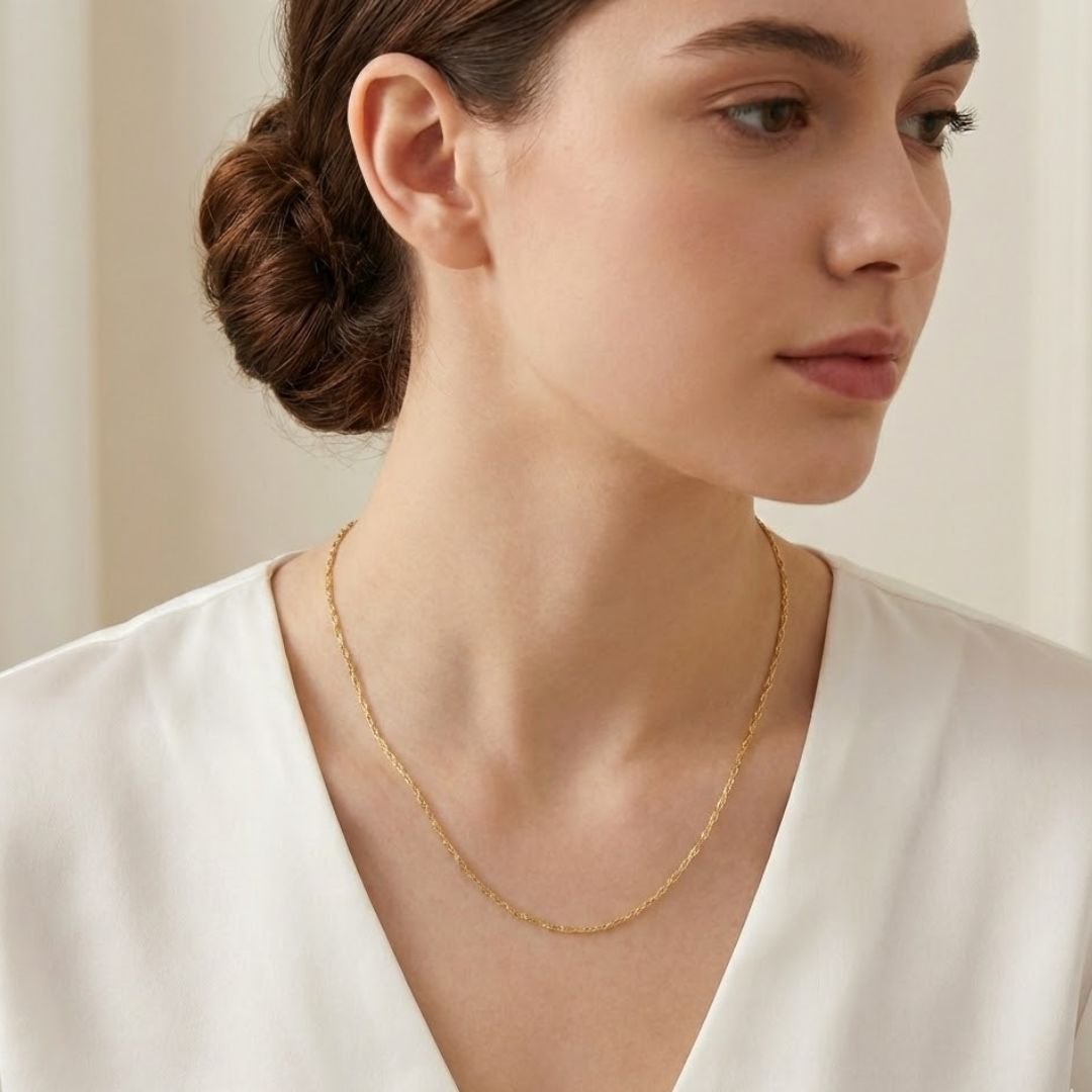 Corrente Singapura em Ouro 18k