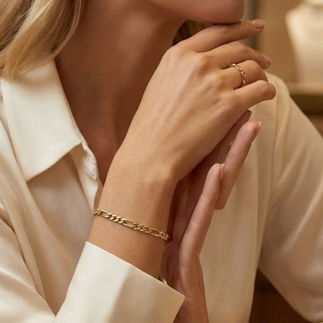 Pulseira Groumet 3x1 em Ouro 18k