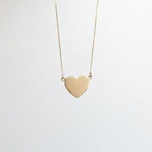 Colar Coração Personalizado em Ouro 18k