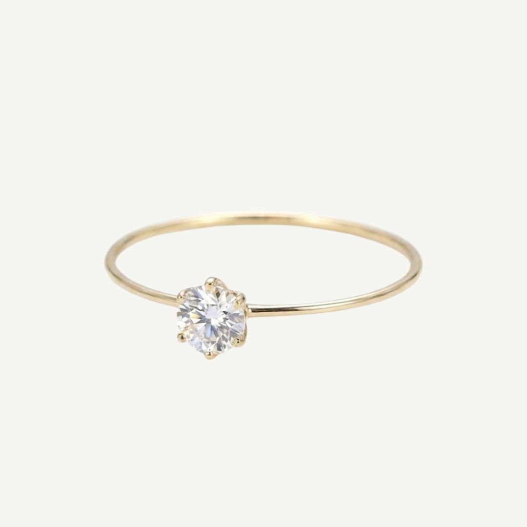Solitário Moissanite Slim