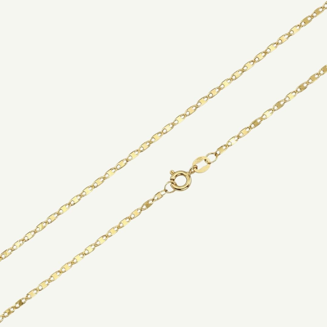 Corrente Piastrini em Ouro 18k, 45cm
