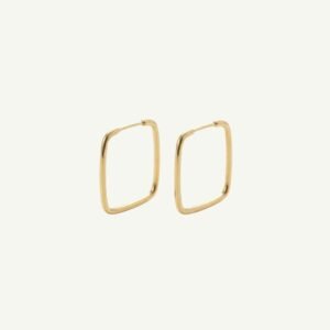 Argola Retangular em Ouro 18k