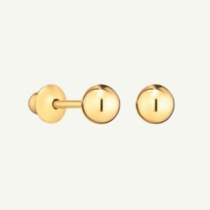 Brinco Bola em Ouro 18k - 4mm