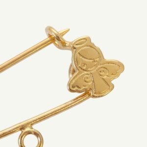 Pingente Alfinete Anjo da Guarda em Ouro 18k