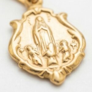 Pingente N. Sra. de Fátima em Ouro 18k