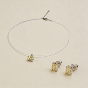 Conjunto Nylon com Pedras Yellow Fancy