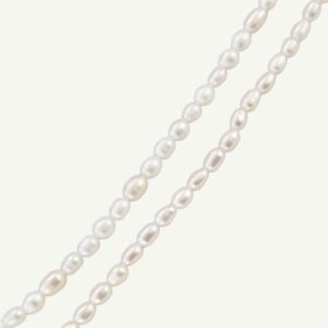 Colar de Pérolas 5mm em Ouro 18k