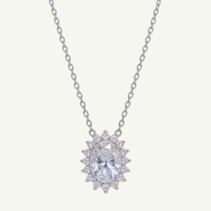 Colar Princess com Moissanites