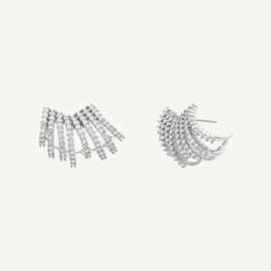 Brinco Earcuff com Oito Fileiras