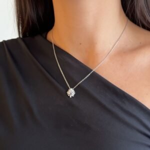 Colar Chuveirinho com Moissanites