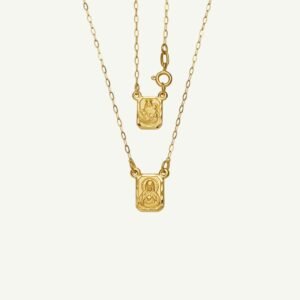 Escapulário Feminino com Fecho em Ouro 18k